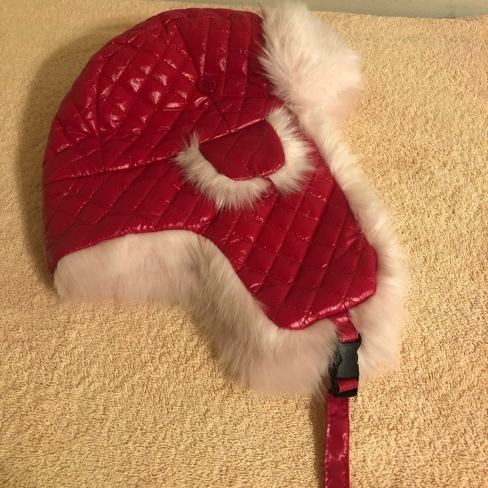 Wild Wear Women’s Pink Faux Fur Lined Ear Flap Hat One Size Fits Most NWOT